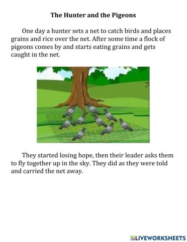 The Hunter and the Pigeons