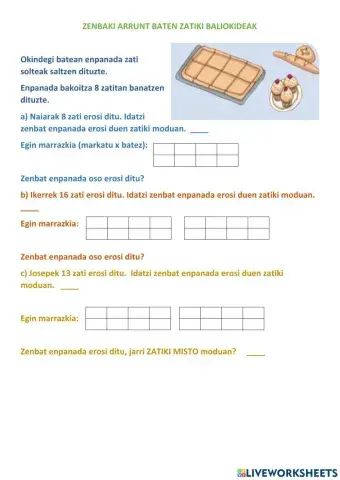 Zenbaki arruntaren zatiki baliokidea