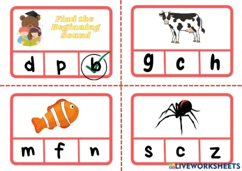 Choose the beginning sound