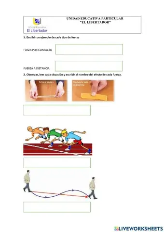 La fuerza y sus efectos