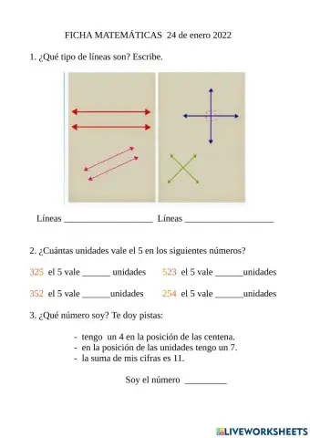 MATEMÁTICAS 24 de enero