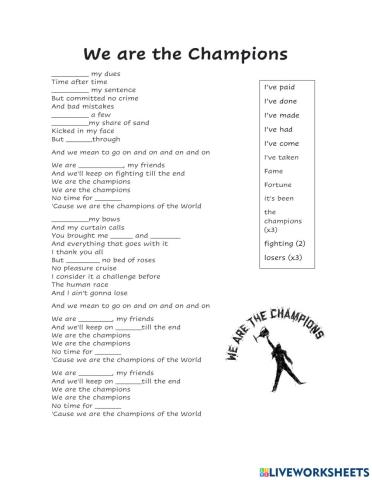 We are tha champions