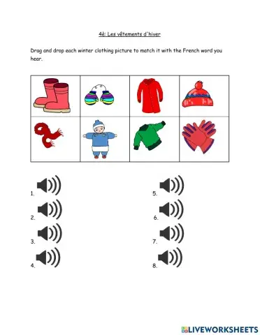 Les vêtements d'hiver