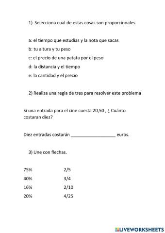 Repaso Tema 4 matemáticas - 6º primaria