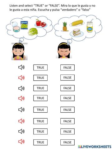 3º UNIT 3 listen and true or false girl