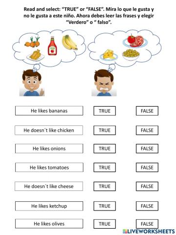 3º unit 3 READ and true or false