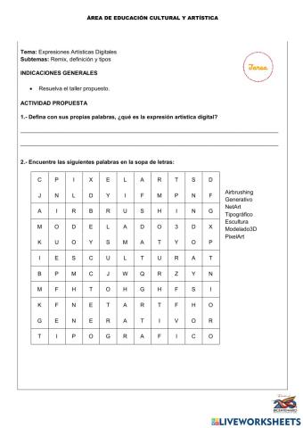 Expresiones Artísticas Digitales