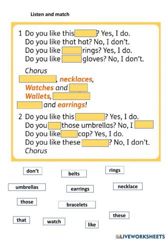 4º unit 3. the song