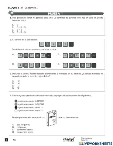 Prueba saber tercero 2012