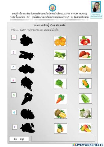 ผัก ผลไม้