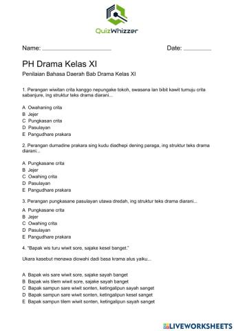 PH Bahasa Jawa Drama