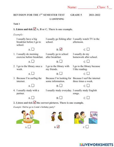 Listening hki grade 5 2021 2022