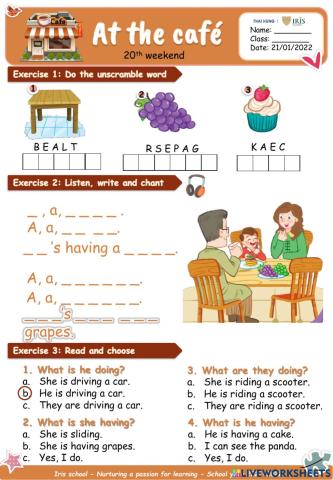 Tiếng Anh 2-20th-Weekend