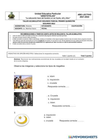 Taller acumulativo historia segundo bgu iip iq