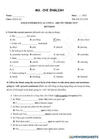 26.01.22-Gold-A2-U6-Revision
