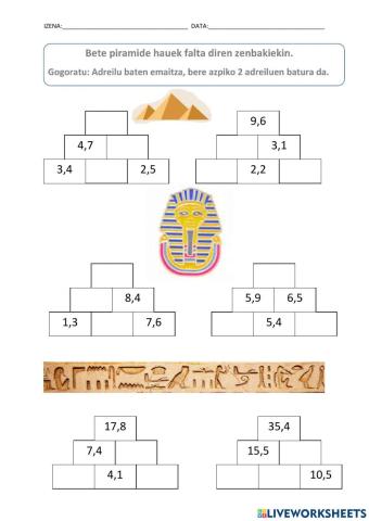 Piramideak hamartarrekin