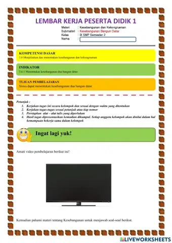 LKPD Kesebangunan - Kelas IX