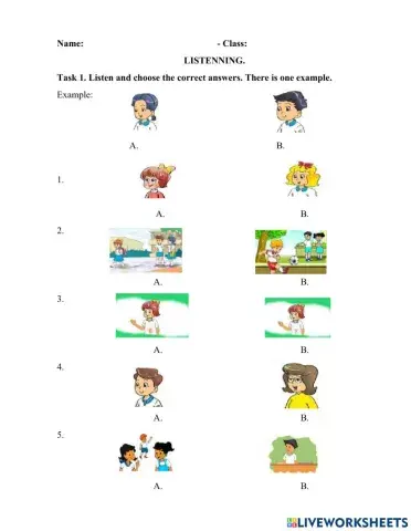 REVIEW  LISTENING CLASS 3