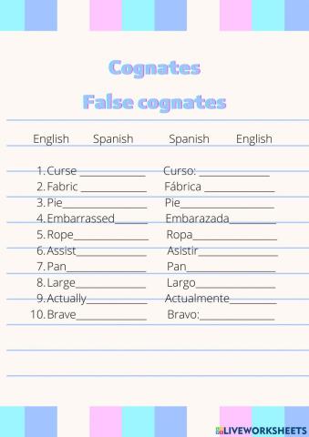 Cognates