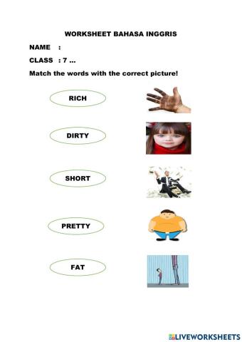 Adjectives VS Pictures