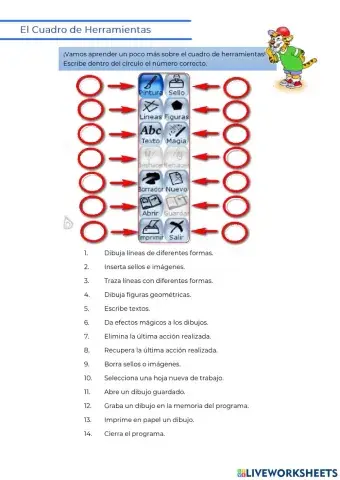 Tux paint herramientas