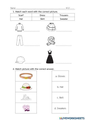 Clothes Vocabulary