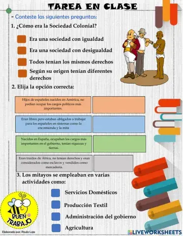 La sociedad colonial