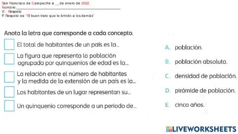 Países más y menos poblados