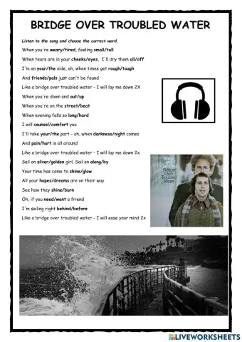 Bridge Over Troubled Waters Song Activity