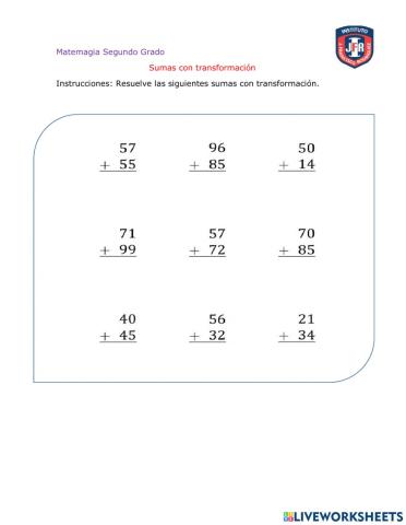 Sumas con transformación
