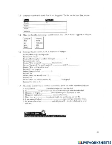 Basic-1.Healthy and illness