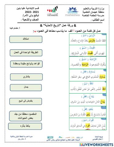 ورقة عمل تاريخ الأحذية