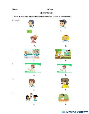 Review listening class 3