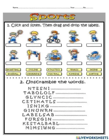 กีฬาประเภทต่างๆ