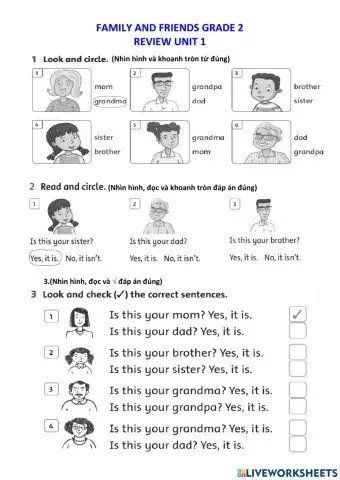 Unit 1- Is this your mom?