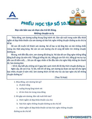 Phiếu học tập 10.3