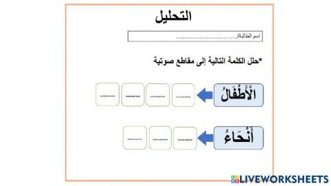 التحليل والتركيب-ب