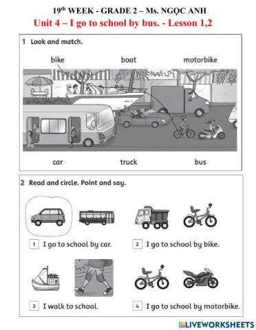 19th WEEK - GRADE 2 – Ms. NGỌC ANH