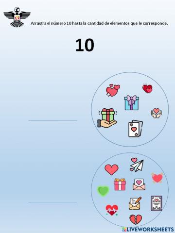 Ficha para reforzar el 10