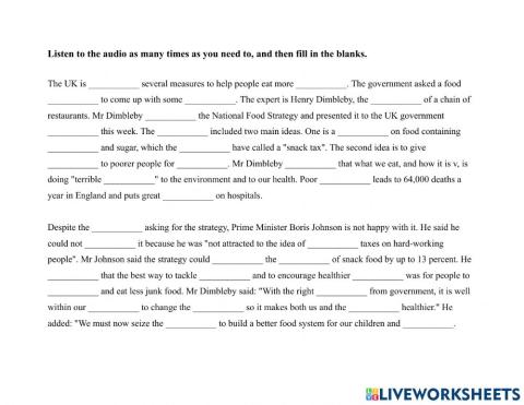 Food 1-Snack Tax Dictation