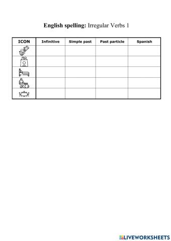 Spelling Test: Verbs 1