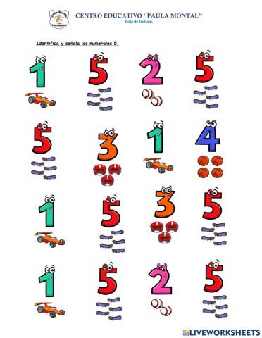 Identifica el numeral 5