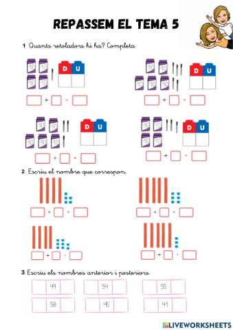 repàs t.5 mate 1r primària