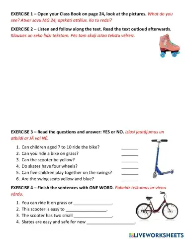 Family and friends 2 Unit 3 reading