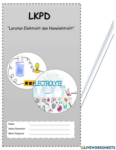 Penyebab Larutan Elektrolit dapat Menghantarkan Arus LIstrik