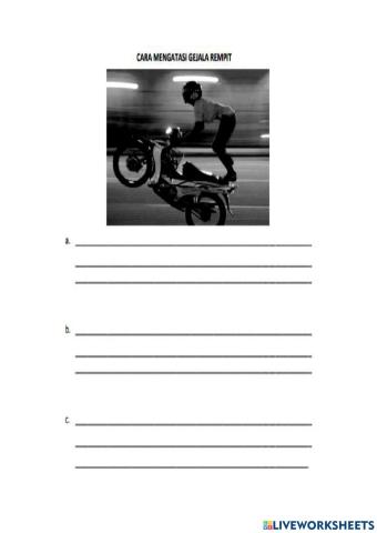 Cara mengatasi merempit