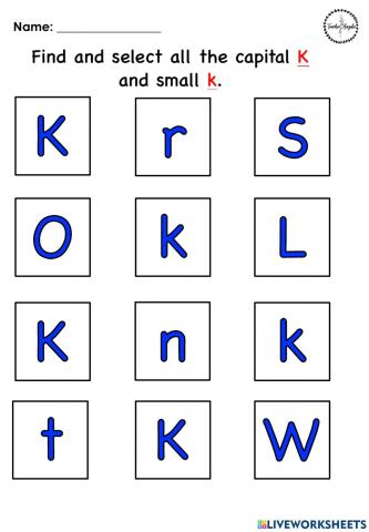 Find the letter K