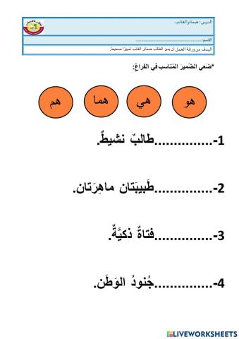 ضمائر الغائب1