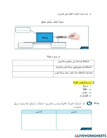 ما تأثير قوة الاحتكاك؟