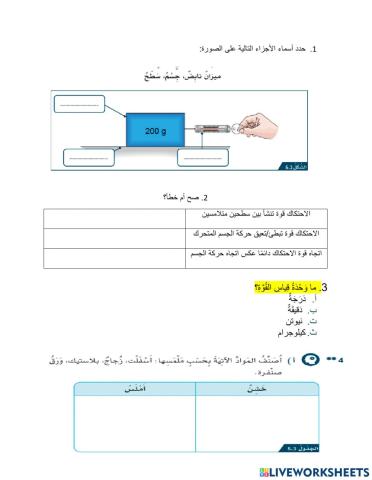 ما تأثير قوة الاحتكاك؟